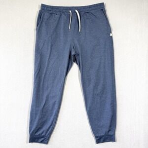Vuori Performance Jogger Pants Women XL Heather Blue DreamKnit Fabric Athleisure